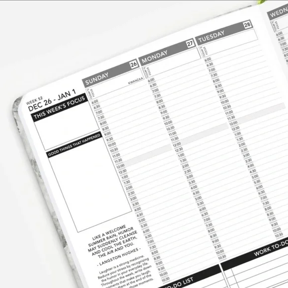 Passion Planner 2021 Weekly Annual Size Medium. Serpent Spring - Picture 5 of 8